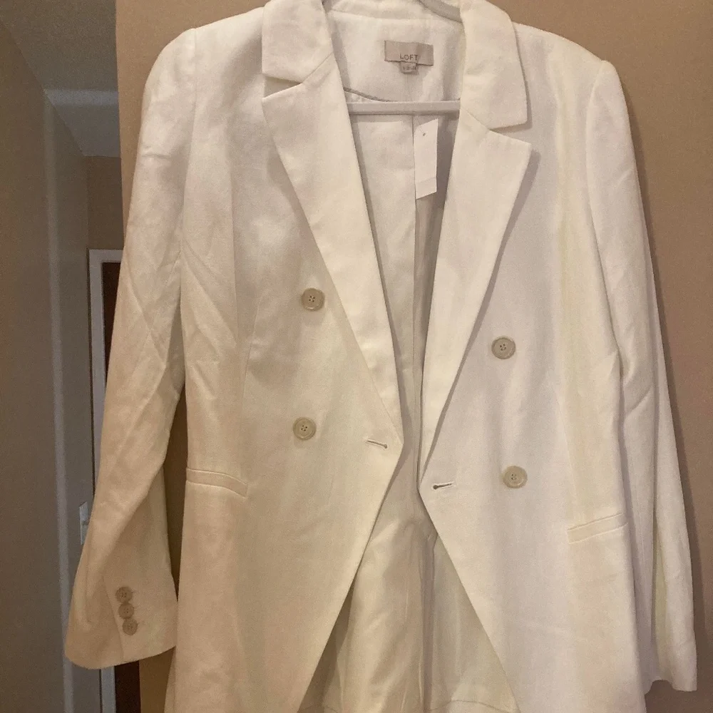LOFT linen blazer Sz8 - Picture 1 of 5